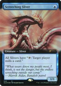 Screeching Sliver (Extended Art) — Secret Lair Drop Series