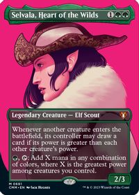 Selvala, Heart of the Wilds (Borderless) — Commander Masters
