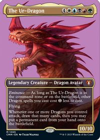 The Ur-Dragon (Textured Foil) — Commander Masters
