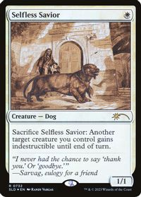 Selfless Savior (Sketch Showcase) — Secret Lair Drop Series