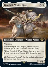 Gandalf, White Rider (Extended Art) — Universes Beyond: The Lord of the Rings: Tales of Middle-earth