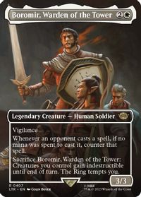 Boromir, Warden of the Tower (Borderless) — Universes Beyond: The Lord of the Rings: Tales of Middle-earth