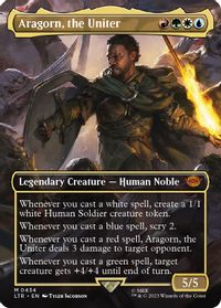 Aragorn, the Uniter (Borderless) — Universes Beyond: The Lord of the Rings: Tales of Middle-earth