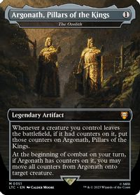 Argonath, Pillars of the Kings - The Ozolith (Borderless) — Commander: The Lord of the Rings: Tales of Middle-earth