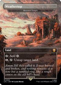 Weathertop - Deserted Temple (Borderless) — Commander: The Lord of the Rings: Tales of Middle-earth