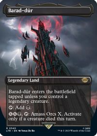 Barad-dur (0340) (Borderless) — Universes Beyond: The Lord of the Rings: Tales of Middle-earth
