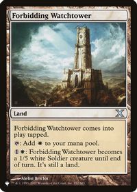 Forbidding Watchtower — The List Reprints