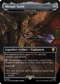 Morgul-Knife - Shadowspear (Borderless) (Surge Foil) — Commander: The Lord of the Rings: Tales of Middle-earth