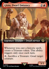Gloin, Dwarf Emissary (Extended Art) — Universes Beyond: The Lord of the Rings: Tales of Middle-earth