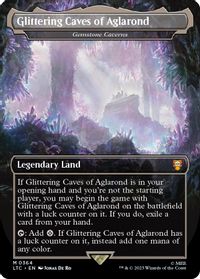 Glittering Caves of Aglarond - Gemstone Caverns (Borderless) — Commander: The Lord of the Rings: Tales of Middle-earth
