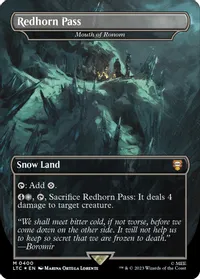 Redhorn Pass - Mouth of Ronom (Surge Foil) — Commander: The Lord of the Rings: Tales of Middle-earth
