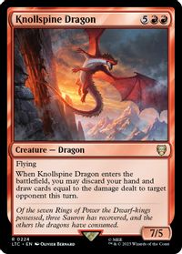Knollspine Dragon — Commander: The Lord of the Rings: Tales of Middle-earth