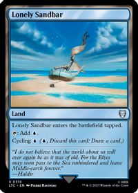 Lonely Sandbar — Commander: The Lord of the Rings: Tales of Middle-earth