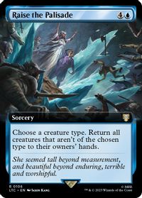 Raise the Palisade (Extended Art) — Commander: The Lord of the Rings: Tales of Middle-earth