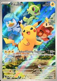 Pikachu - 027 (Pokemon Center Exclusive) — SV: Scarlet & Violet Promo Cards