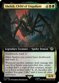 Shelob, Child of Ungoliant (Extended Art) (Surge Foil) — Universes Beyond: The Lord of the Rings: Tales of Middle-earth