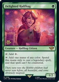 Delighted Halfling (0158) — Prerelease Cards