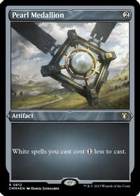 Pearl Medallion (Foil Etched) — Commander Masters