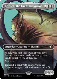 Kozilek, the Great Distortion (Borderless) — Commander Masters