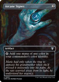Arcane Signet (Borderless) — Commander Masters