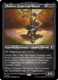 Chainer, Dementia Master (Foil Etched) — Commander Masters