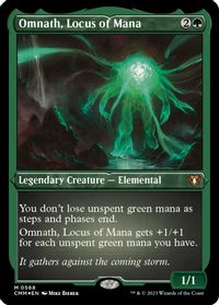 Omnath, Locus of Mana (Foil Etched) — Commander Masters