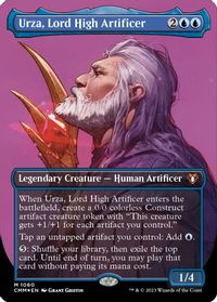 Urza, Lord High Artificer (Textured Foil) — Commander Masters