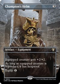 Champion's Helm (Borderless) — Commander Masters