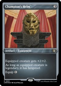 Champion's Helm (Foil Etched) — Commander Masters
