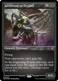 Archfiend of Despair (Foil Etched) — Commander Masters