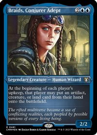 Braids, Conjurer Adept (Foil Etched) — Commander Masters