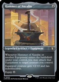 Hammer of Nazahn (Foil Etched) — Commander Masters