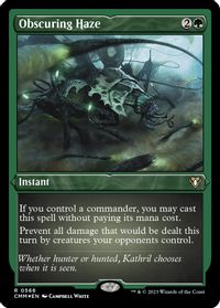Obscuring Haze (Foil Etched) — Commander Masters