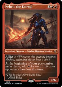 Neheb, the Eternal (Foil Etched) — Commander Masters