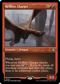 Hellkite Charger (Foil Etched) — Commander Masters