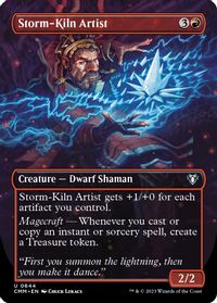 Storm-Kiln Artist (Borderless) — Commander Masters