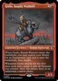 Godo, Bandit Warlord (Foil Etched) — Commander Masters