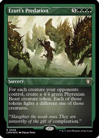 Ezuri's Predation (Foil Etched) — Commander Masters