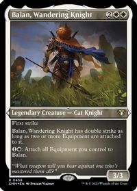 Balan, Wandering Knight (Foil Etched) — Commander Masters