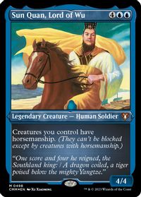 Sun Quan, Lord of Wu (Foil Etched) — Commander Masters