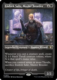 Endrek Sahr, Master Breeder (Foil Etched) — Commander Masters