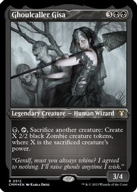 Ghoulcaller Gisa (Foil Etched) — Commander Masters