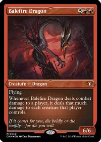 Balefire Dragon (Foil Etched) — Commander Masters