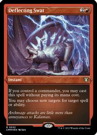 Deflecting Swat (Foil Etched) — Commander Masters