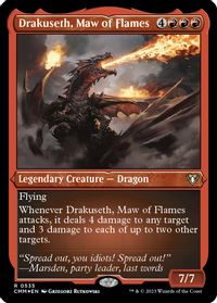 Drakuseth, Maw of Flames (Foil Etched) — Commander Masters