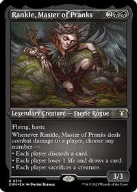Rankle, Master of Pranks (Foil Etched) — Commander Masters
