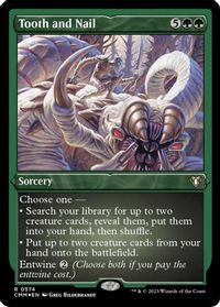 Tooth and Nail (Foil Etched) — Commander Masters