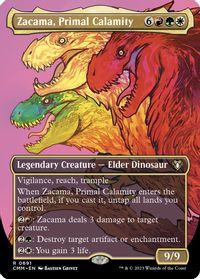 Zacama, Primal Calamity (Borderless) — Commander Masters