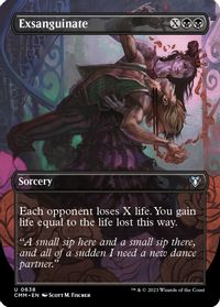Exsanguinate (Borderless) — Commander Masters