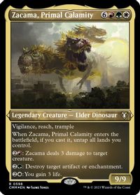 Zacama, Primal Calamity (Foil Etched) — Commander Masters